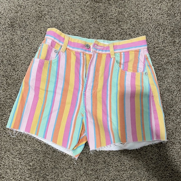 Multicoloured Zara high waisted shorts - Picture 1 of 1